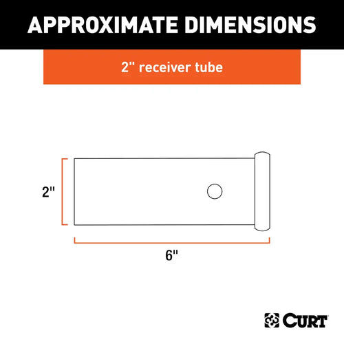 Curt 6 Raw Steel Receiver Tubing (2 Receiver)