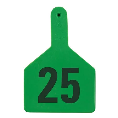 Z Tags No-snag Numbered Cow Id Ear Tags Green 1 - 25