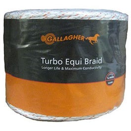 Electric Fence Turbo Equibraid, Ultra White, 1/16-In. x 1,312-Ft.