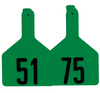 Z Tags No-snag Numbered Cow Id Ear Tags Green 51 - 75 (51 - 75, Green)