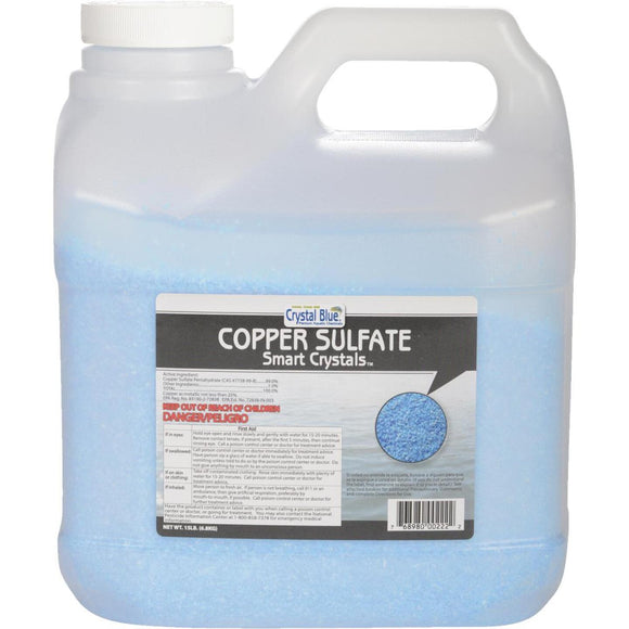 Crystal Blue 15 Lb. Copper Sulfate Smart Crystals 6-Acre Coverage Area Moss & Algae Killer