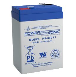 Power Sonic Rechargeable Sealed Lead Acid Battery - F1 Terminal